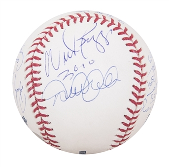 3000 Hit Club Multi Signed OML Selig Baseball With 11 Signatures (Steiner)
